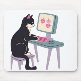 Cat lovers Tuxedo cat Mouse pad  Musmatta