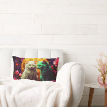 Cat Lumbar Pillow for Cat Lovers