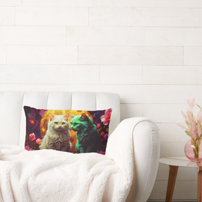 Cat Lumbar Pillow for Cat Lovers Lumbarkudde (Soffa)