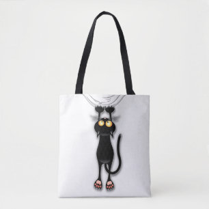 Cat-lustiga tecken Scratching Fabric Tygkasse