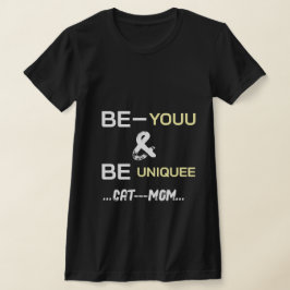 Cat Luxury Typography Personlig Cute Black T Shirt
