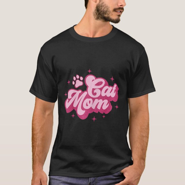 Cat Mam Cat Mamma Kattunge Kitten Cat Mamma T Shirt (Framsida)