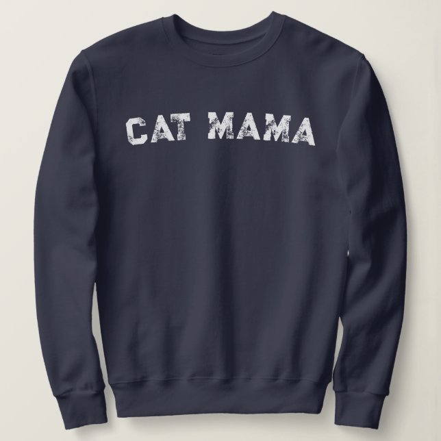 Cat Mama Sweatshirt  T Shirt (Design framsida)