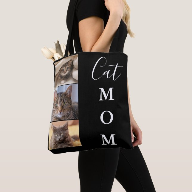 Cat Mamma 3 Photo Tygkasse (Närbild)