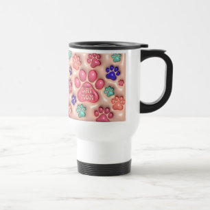 Cat Mamma 3D Puff Prated Design Tumbler Resemugg