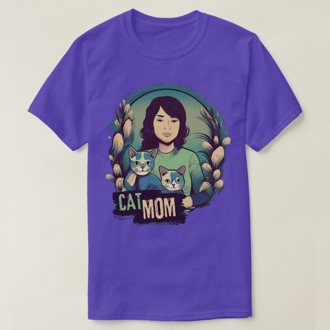 Cat Mamma 4 T Shirt (Design framsida)