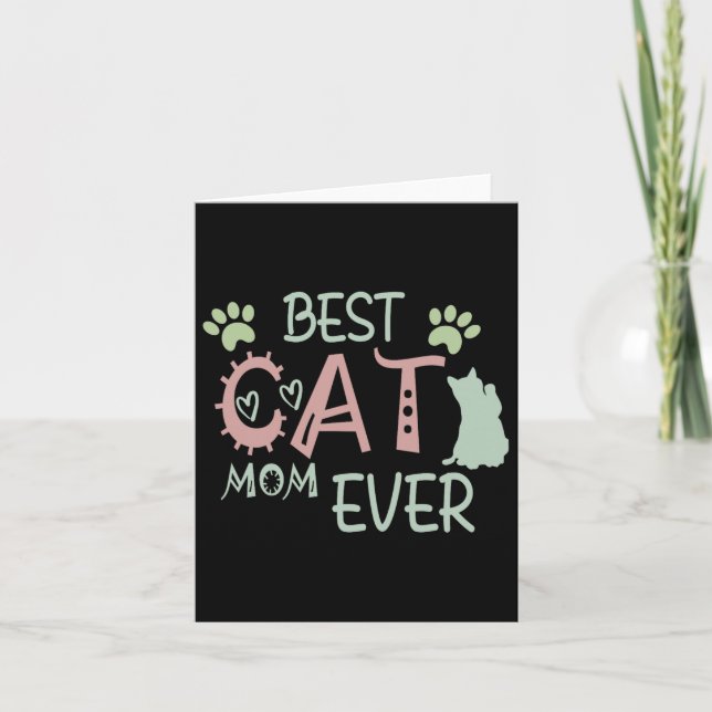 Cat Mamma all Cute Meow First Mors dag Kort (Framsida)