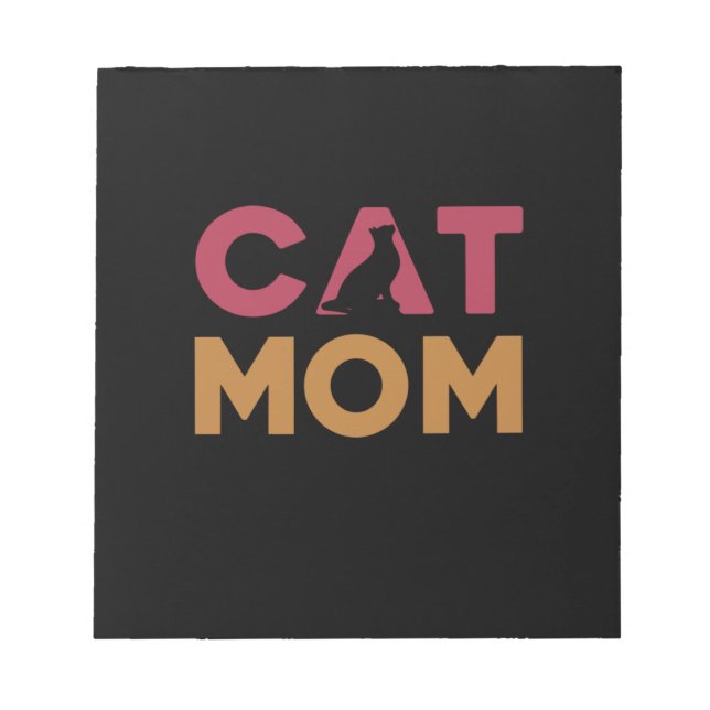 Cat Mamma Anteckningsblock (Framsida)