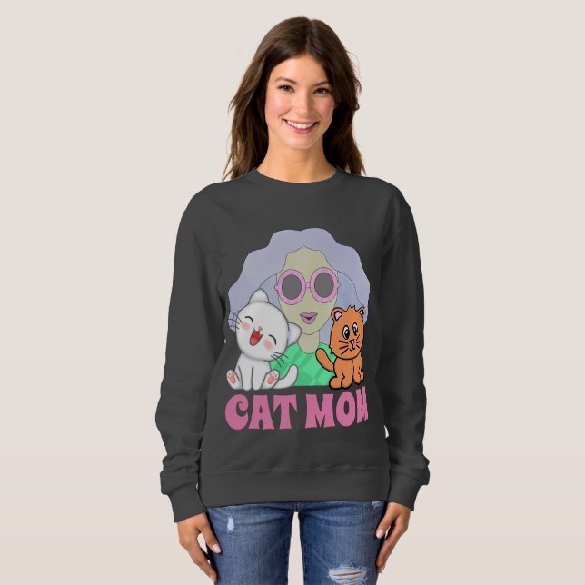 CAT MAMMA ART WOMEN'S T-SHIRTS & SWEATSHIRTSS (Hel framsida)