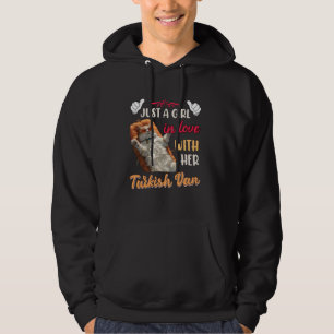 Cat Mamma BARA EN FLICK I KÄRLEK MED HENNES TURKIS Hoodie
