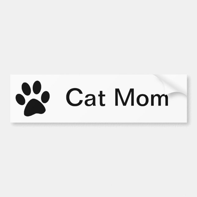 Cat Mamma Bumper Sticker Bildekal (Framsidan)