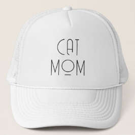 Cat Mamma Cap, Snyggt Trendig minimalistiskt Hat Keps