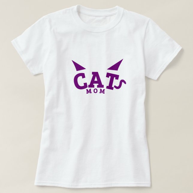 Cat Mamma - Cat Lover T Shirt (Design framsida)