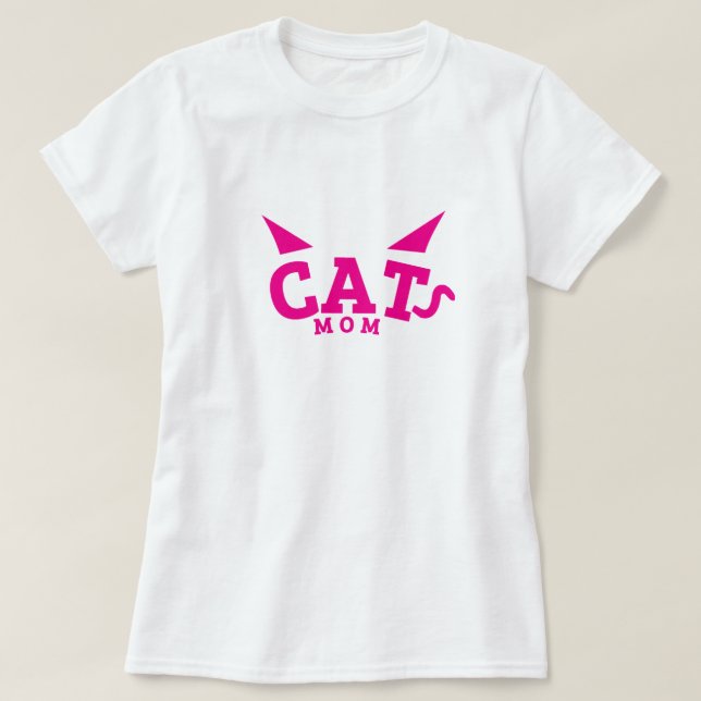 Cat Mamma - Cat Lover T Shirt (Design framsida)