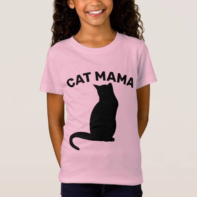 CAT MAMMA (CAT MAMMA) GIRLS T-Shirts (Framsida)