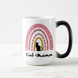 Cat Mamma, Cat Mamma Rainbow, Cat Mamma Gift Magisk Mugg