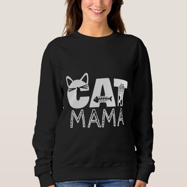 Cat Mamma Cat Mamma T Shirt (Framsida)