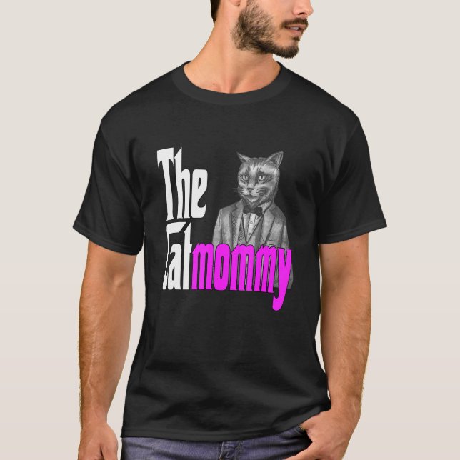Cat Mamma, Catmor Crazy Cat Mor Kattunge Mamma T Shirt (Framsida)