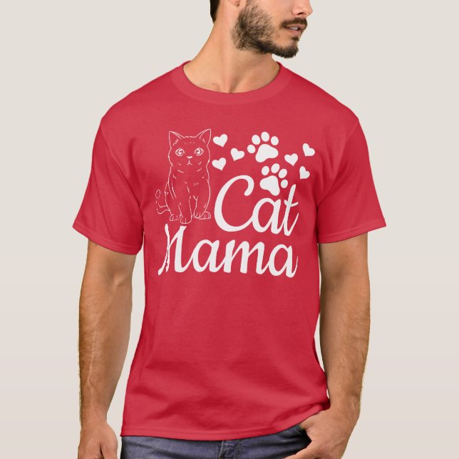 Cat Mamma Cute Cat Mamma Cat Lover I Cat Mamma T Shirt (Framsida)