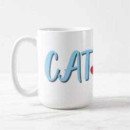 Cat Mamma-Cute-Kattdjur med tillval för anpassning Kaffemugg