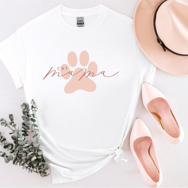 Cat Mamma Cute T-Shirt (Skapare uppladdad)