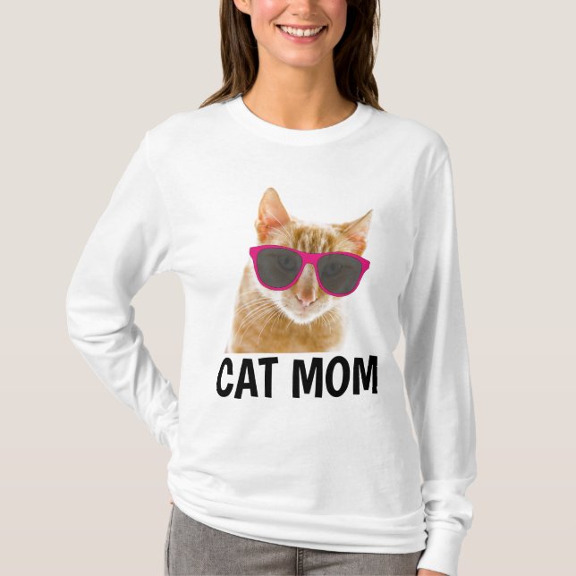 CAT MAMMA, Dam Funny Cat T-shirts (Framsida)