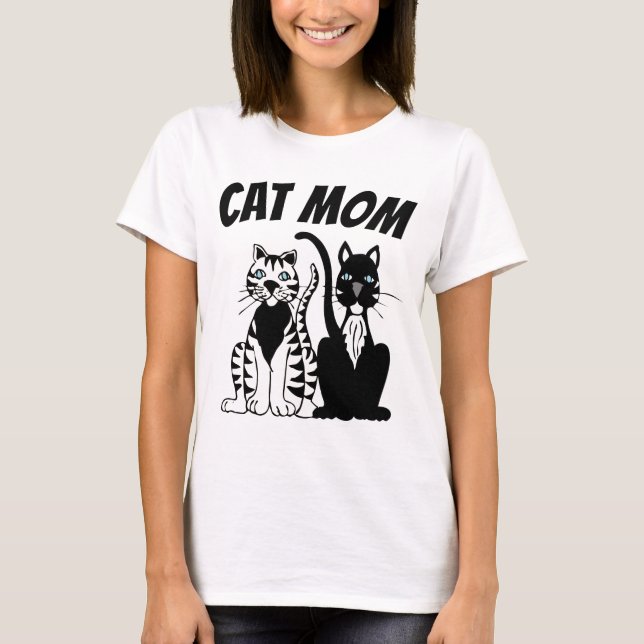 CAT MAMMA Dam T-tröjor Tee Shirt (Framsida)
