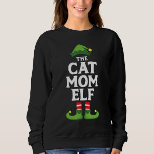 Cat Mamma Elf Matching Family Group Lite jul T Shirt