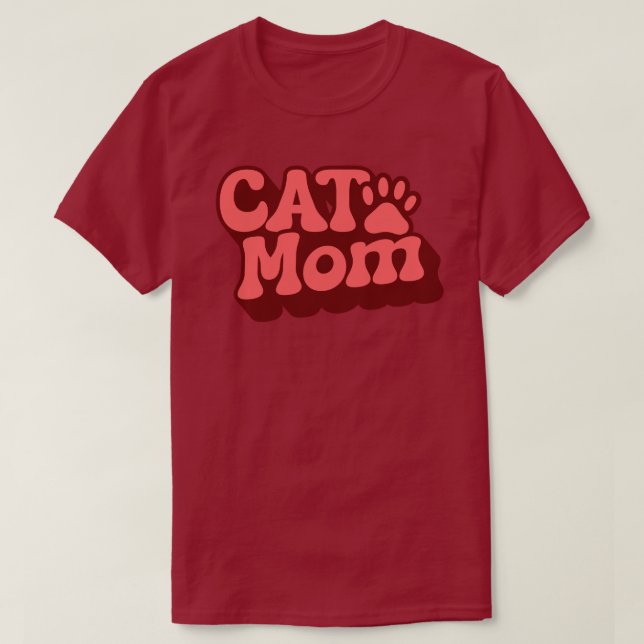 Cat Mamma-fartyg för Mors dag T Shirt (Design framsida)