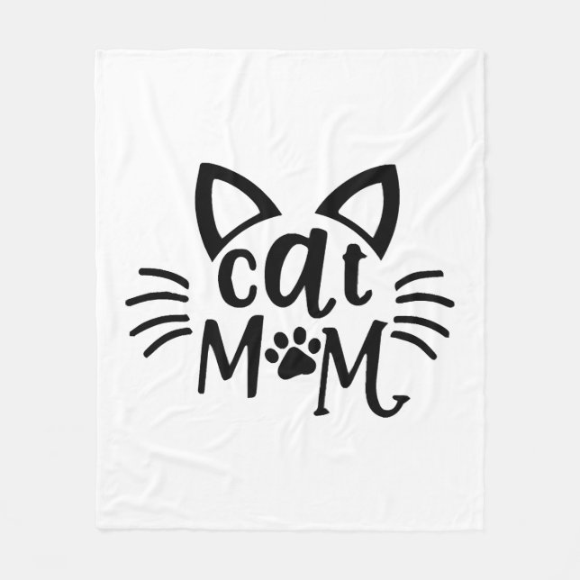 Cat Mamma Fleecefilt (Framsidan)
