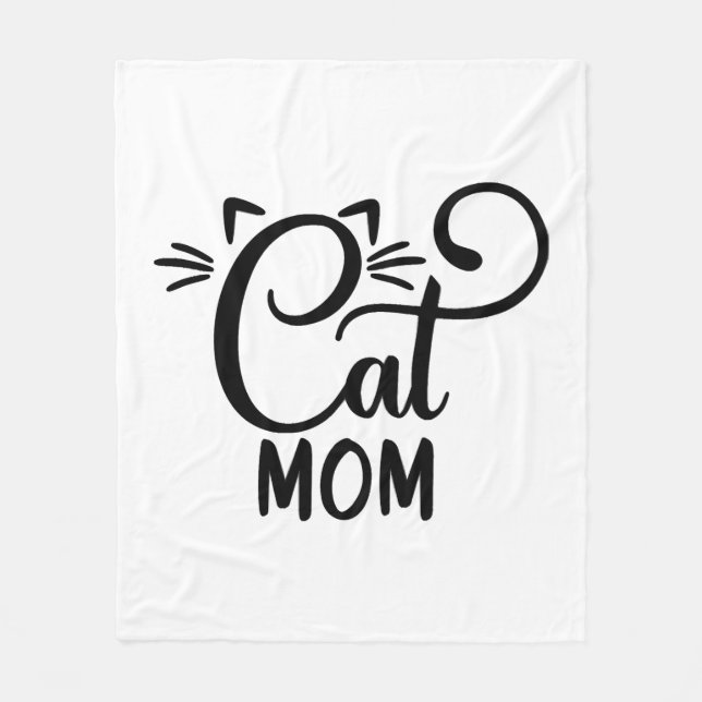 Cat mamma fleecefilt (Framsidan)