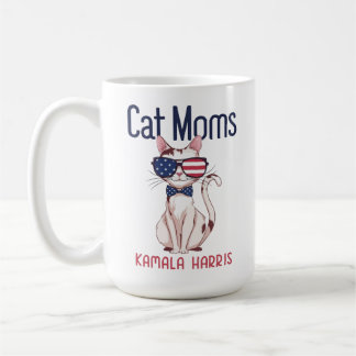 Cat Mamma för Kamala Harris | 2024 Kaffemugg