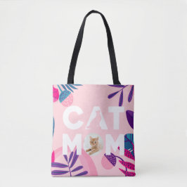 CAT MAMMA, foto, Rosa Flowers & Löv Tygkasse