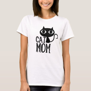 Cat Mamma Funny cat silhouette söt T Shirt