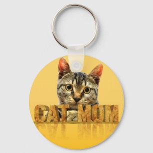 Cat mamma-gåva Katt mamma-skjorta Bästa katt m Nyckelring
