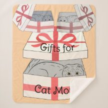 Cat Mamma Gifts Sherpa Blanket