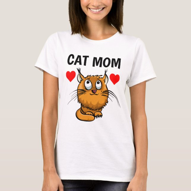 CAT MAMMA, GINGER CAT T-SHIRTS (Framsida)