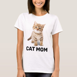 CAT MAMMA GINGER KITTEN DAM T-SHIRTS