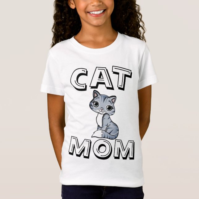CAT MAMMA, Girls T-Shirts (Framsida)