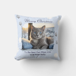 Cat Mamma Ice Blue Pet Photo jul Kudde