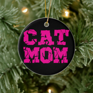 Cat Mamma Julgransprydnad Keramik
