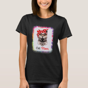 Cat Mamma Kärlek R Pappa Boy Girl Ie Dye Bleach Ed T Shirt