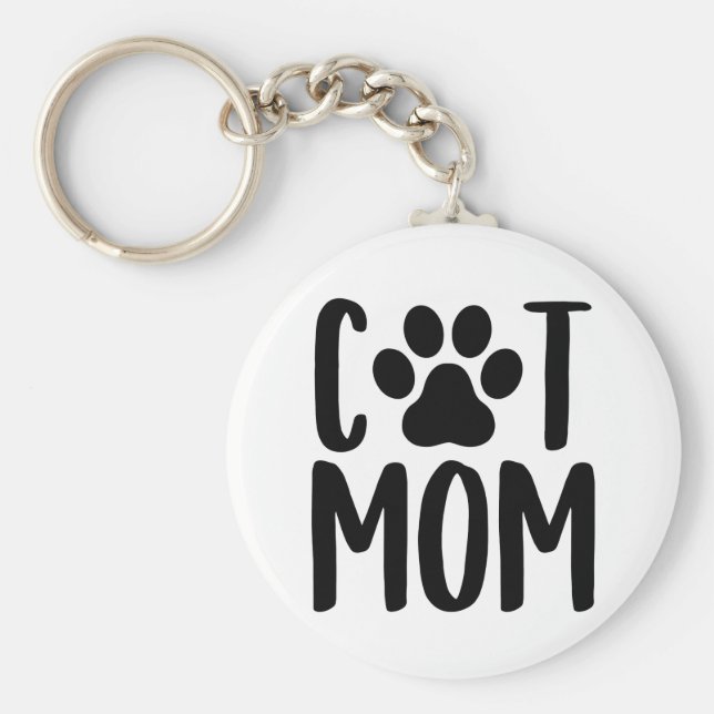 Cat Mamma Keychain Nyckelring (Framsidan)