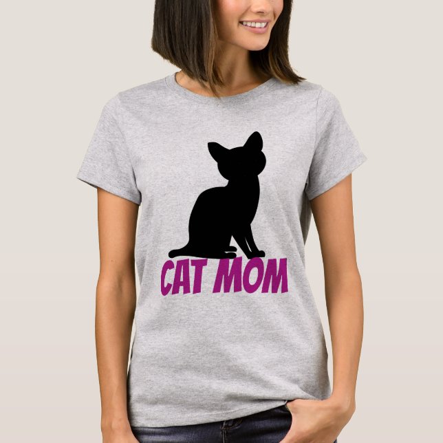 CAT MAMMA KITTEN T-SHIRTS CUTE (Framsida)