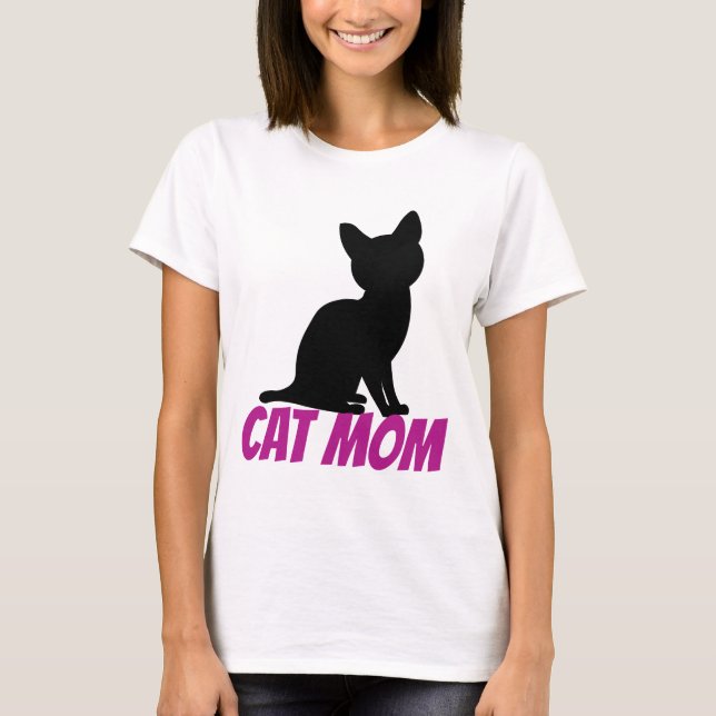 CAT MAMMA KITTEN T-SHIRTS CUTE (Framsida)