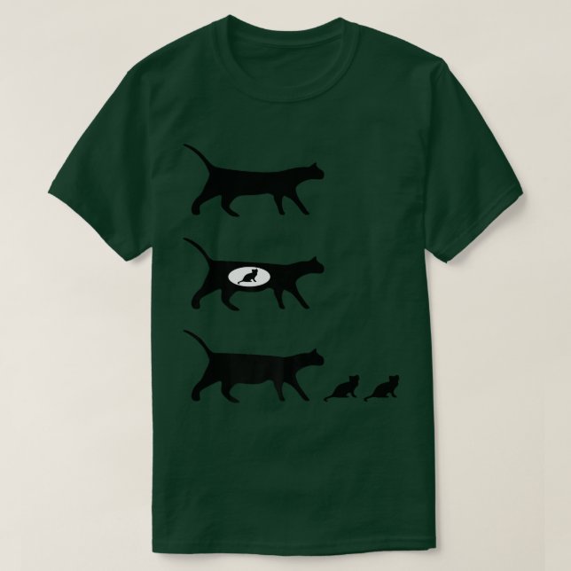 Cat Mamma Kittens T Shirt (Design framsida)