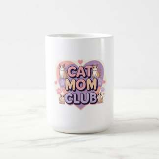 Cat Mamma Klubb - Cute Ceramic Mugg för Proud Pet 