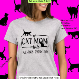 Cat Mamma-läge T Shirt