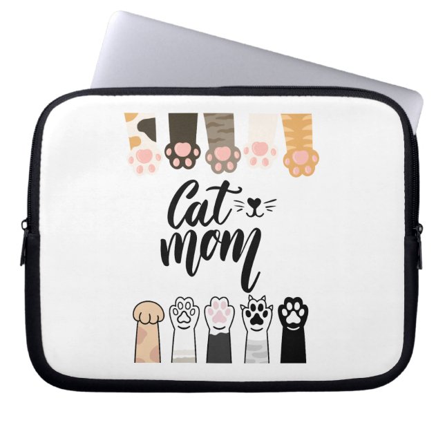 Cat Mamma Laptop sleeve - Gift för Cat Lovers (Framsidan)