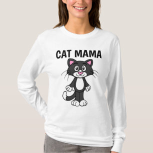 CAT MAMMA, (MAMMA) Lättare T-tröjor av Cute Cat T Shirt